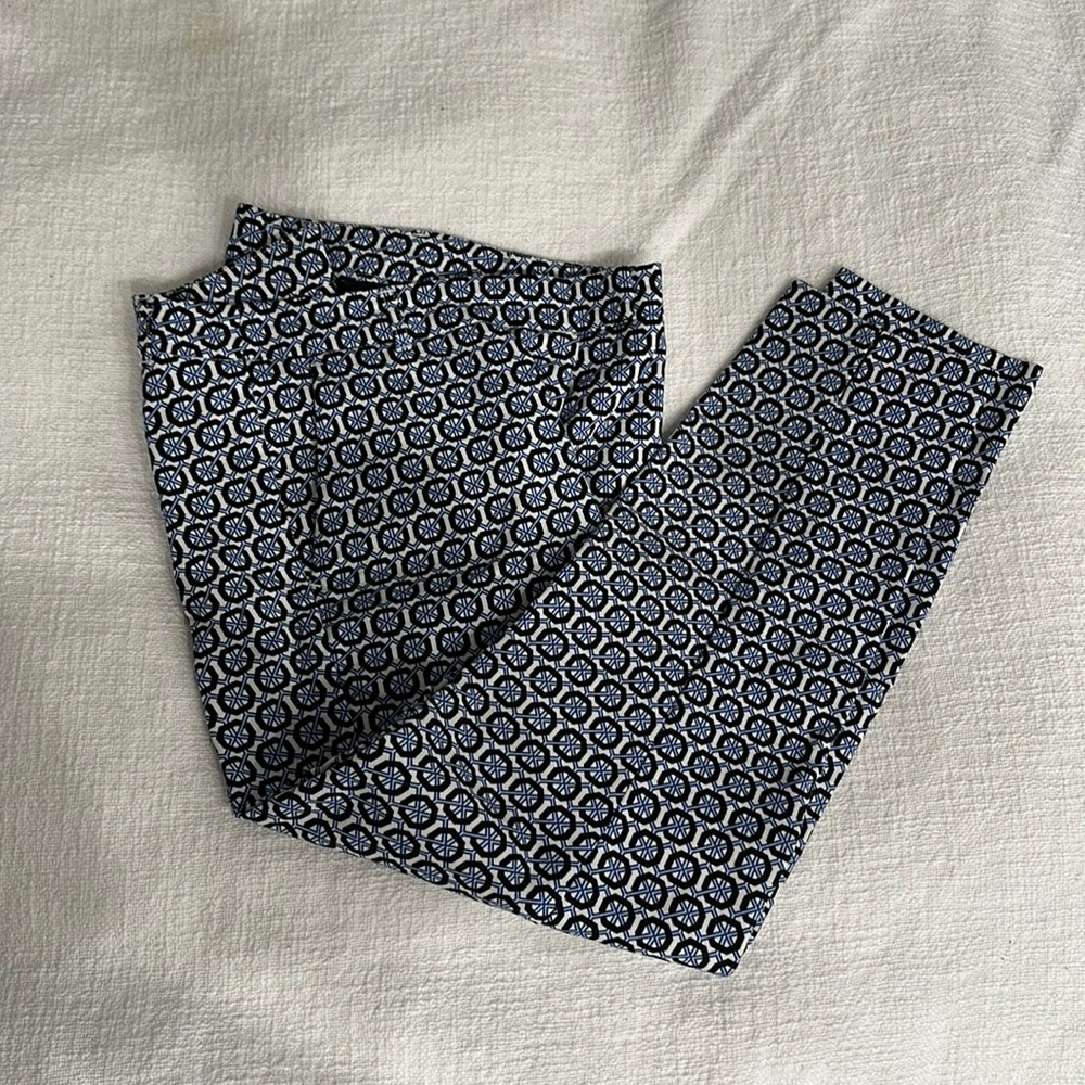 Printed ankle pants